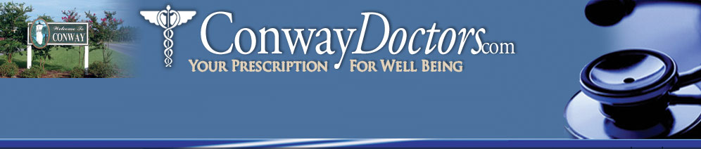 Conway Doctors, the place to look for health, medical information and doctors, including information and articles about the doctors. We also have a very useful doctor search that can help you locate a doctor's office, get the phone number and you can even see the location on a map.